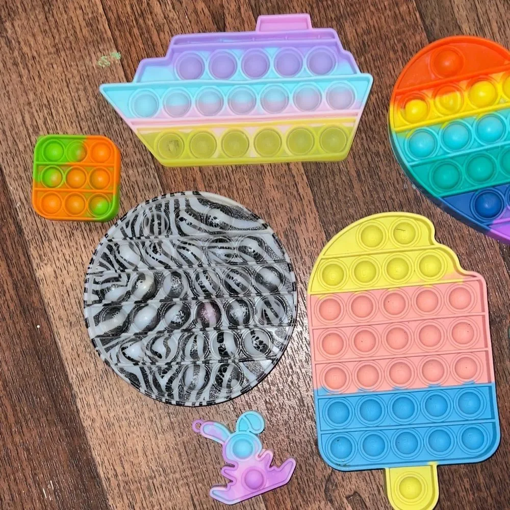 Colorful Pop Fidget Toy Collection